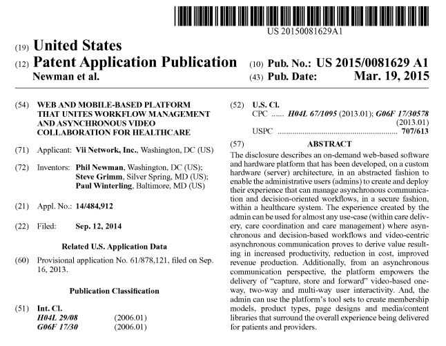 Angulator Patent Summary US 2015/0081629 A1